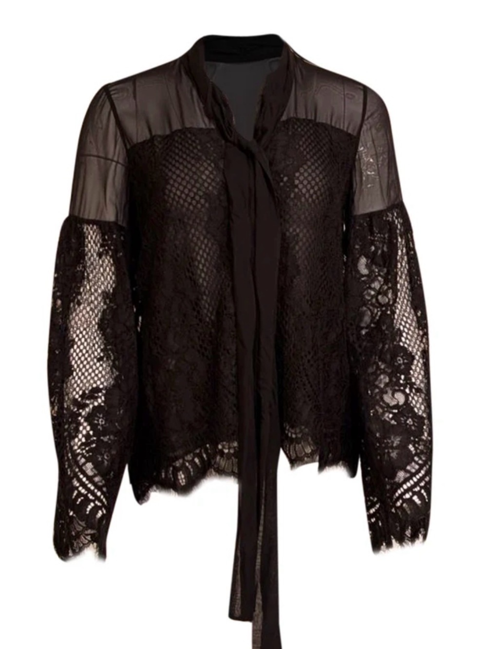 Alexis silk lace top size small